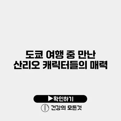 도쿄 여행 중 만난 산리오 캐릭터들의 매력